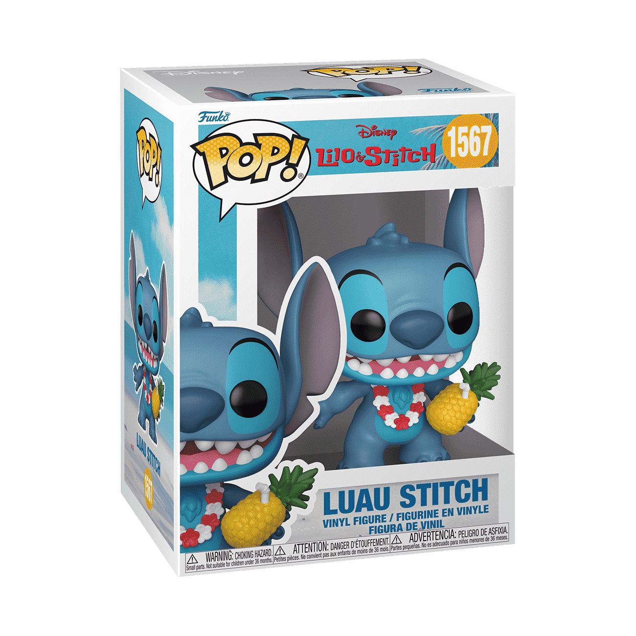 Funko Pop! LUAU STITCH FLOCKED EXCLUS #1567 (Vista 2)